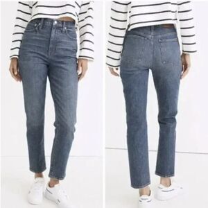NEW Madewell Classic Straight Jeans in Corson‎ Wash, 33